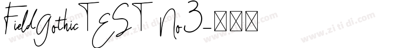 FieldGothicTEST No3字体转换